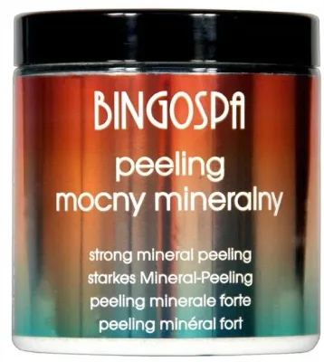 BINGOSPA Strong Mineral Peeling пилинг для тела минеральный 300 г, солевой скраб с мочевиной и солью Мёртвого моря