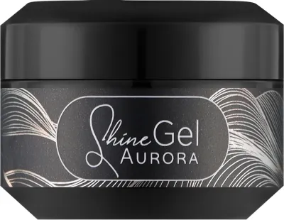 Строительный гель для ногтей F.O.X Shine Gel Aurora, для укрепления натуральной пластины, с жемчужным сиянием, 15 мл