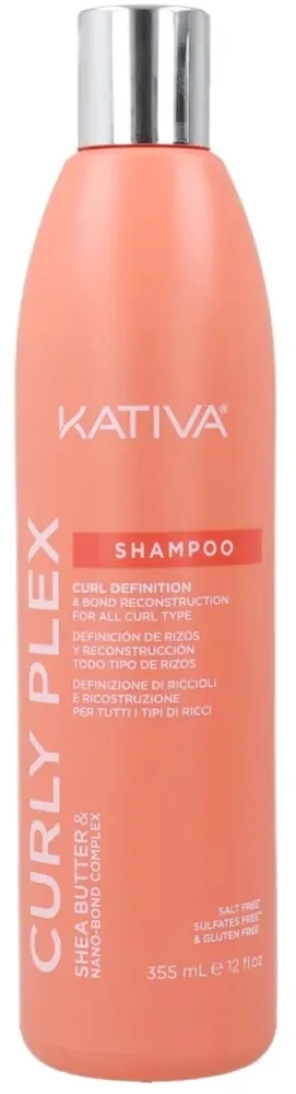 Шампунь для волос Kativa Curly Plex Shampoo для вьющихся волос, увлажняющий, 355 мл