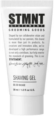 Гель для бритья STMNT Grooming Goods Shaving Gel, прозрачный, не пенится, 30 мл