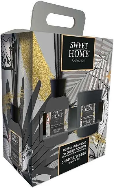 Набор Sweet Home Collection Shades of Grey ароматический диффузор 100 мл и ароматическая свеча 110 г