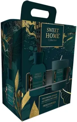 Набор Sweet Home Collection Fresh Forest ароматический диффузор 100 мл и ароматическая свеча 110 г