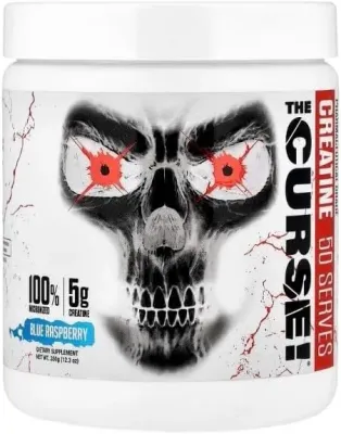 Креатин JNX Sports The Curse! Creatine Blue Raspberry, вкус голубой малины, 350 г