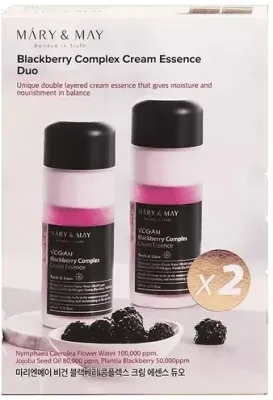Набор веганских крем-эссенций для лица Mary & May Blackberry Complex 2 шт по 140 мл