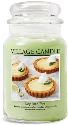 Свеча ароматическая Village Candle Key Lime Tart в стеклянной банке, 737 г