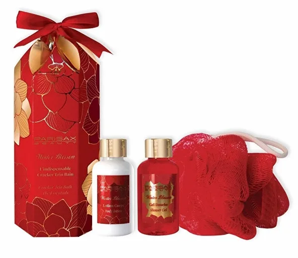 Набор Parisax Beauty Winter Blossom Magnolia гель для душа 50 мл лосьон для тела 50 мл и мочалка