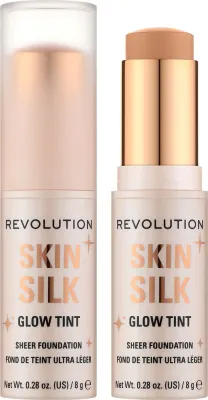 Тональный стик Makeup Revolution Skin Silk Glow Tint Sheer сияющий, 8 г, оттенок Medium Neutral