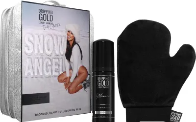 Набор Sosu by SJ Dripping Gold мусс-автозагар для тела Ultra Dark 150 мл и рукавица для нанесения