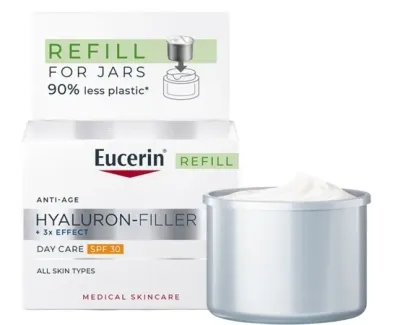 Крем для лица Eucerin Hyaluron-Filler дневной от морщин SPF 30 сменный блок 50 мл