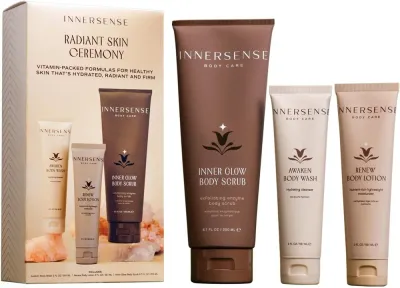 Набор Innersense Radiant Skin гель для душа 59.1 мл лосьон для тела 59.1 мл и скраб для тела 200 мл