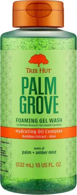 Пенящийся гель для душа Tree Hut Palm Grove с бамбуком и киви, 532 мл