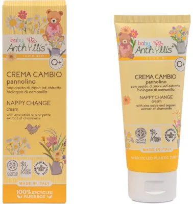 Baby Anthyllis Nappy Change Cream крем под подгузник детский с оксидом цинка, ромашкой и маслом ши, для чувствительной кожи 100 мл