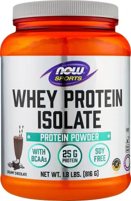 Изолят сывороточного белка Now Foods Sports Whey Protein Isolate со вкусом шоколада, 816 г