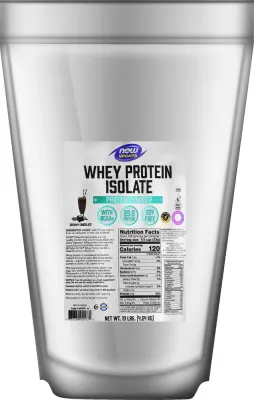 Изолят сывороточного белка Now Foods Sports Whey Protein Isolate со вкусом шоколада, 4540 г