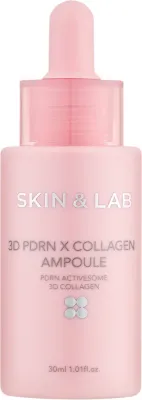 Skin&Lab Skin&Lab 3D PDRN x Collagen Glow Ampoule - Skin and Lab 3D PDRN x Collagen Glow Ampoule сыворотка для лица укрепляющая увлажняющая 30 мл, с полинуклеотидами и коллагеном