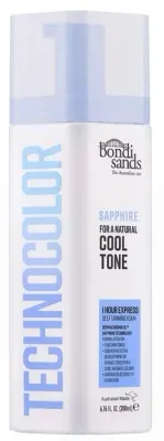 Bondi Sands Technocolor Sapphire пенка-автозагар экспресс 1 Hour 200 мл, мусс автозагар для светлой кожи, холодный загар