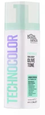 Bondi Sands Technocolor 1 Hour Express Emerald пенка-автозагар экспресс, для средних тонов кожи, глубокий оливковый загар 200 мл
