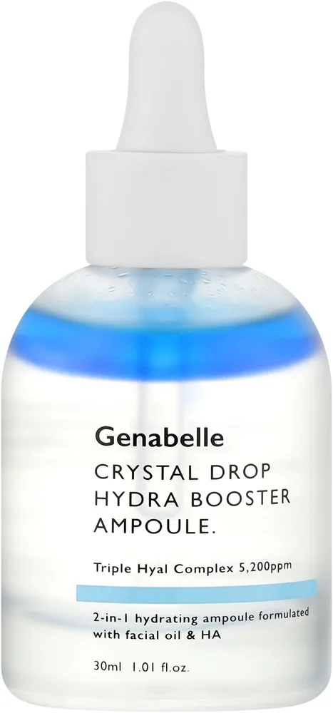 Ампула для лица Genabelle Crystal Drop Hydra Booster интенсивно увлажняющая, двухфазная, 30 мл