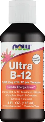БАД витамин B12 жидкий Now Foods Ultra B-12 Liquid, 118 мл