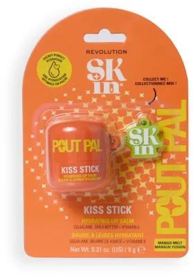 Бальзам для губ Revolution Skin Pout Pal Kiss Stick Манго, кремовый, компактный, 9 г