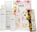 Набор для волос Philip B Weightless Volumizing шампунь кондиционер сыворотка и расческа для объема 220+178+120 мл — фото 1