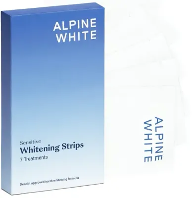 Полоски для отбеливания зубов Alpine White Whitening Strips, курс 7 дней, 7 шт