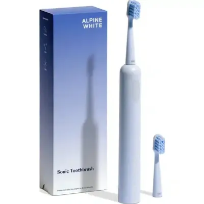 Звуковая зубная щётка Alpine White Sonic Toothbrush, три уровня интенсивности, зарядка USB-C, 1 шт
