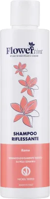 Оттеночный шампунь FlowerTint медный оттенок для волос, без аммиака и парабенов, 200 мл