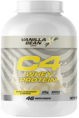 Протеин сывороточный Cellucor C4 Whey Protein Vanilla Bean, со вкусом ванили, для спортсменов, 1587 г