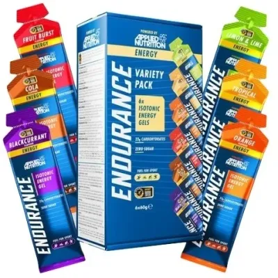 Изотонический энергетический гель Applied Nutrition Endurance Isotonic Energy Gel Variety Pack, 6 вкусов, 6 × 60 мл