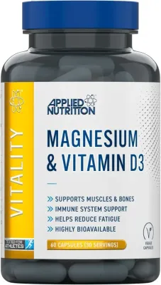 БАД витаминно-минеральный комплекс Applied Nutrition Vitality Magnesium и Vitamin D3 с магнием и витамином D3