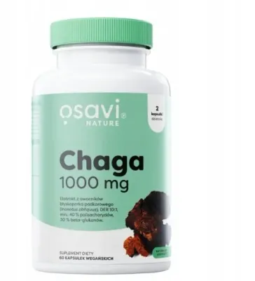 БАД чага Osavi Nature Chaga 1000 мг, 60 и 120 шт, 60 шт