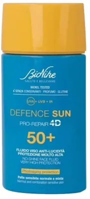 Флюид солнцезащитный для лица BioNike Defence Sun Pro-Repair 4D No-Shine Face Fluid матирующий, SPF 50+, 50 мл