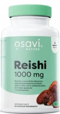 БАД рейши Osavi Reishi 1000 мг, 60 и 120 шт, 60 шт