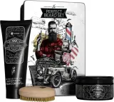 Мужской набор HiSkin Perfect Beard увлажняющий шампунь для волос и бороды 200 мл помада для укладки 100 г и щетка для бороды — фото 1