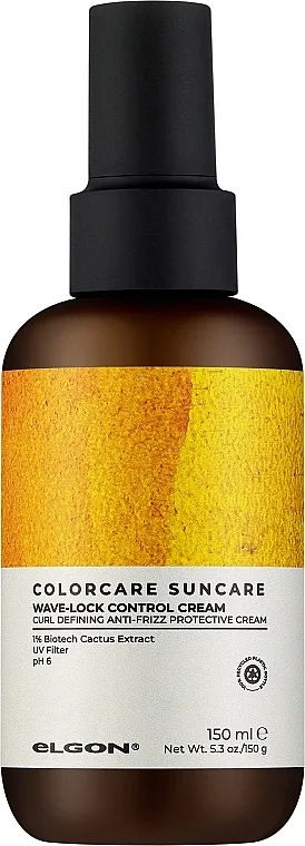 Крем для волос Elgon Colorcare Suncare защитный с UV-фильтром, для кудрявых, эластичность и защита от влажности, с экстрактом кактуса, 150 мл