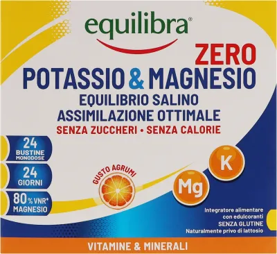 Пищевая добавка Equilibra Potassium Magnesium Zero Калий и магний Zero, в саше