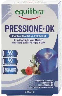 Пищевая добавка Equilibra Pressure Ok при артериальной гипертензии, 40 шт