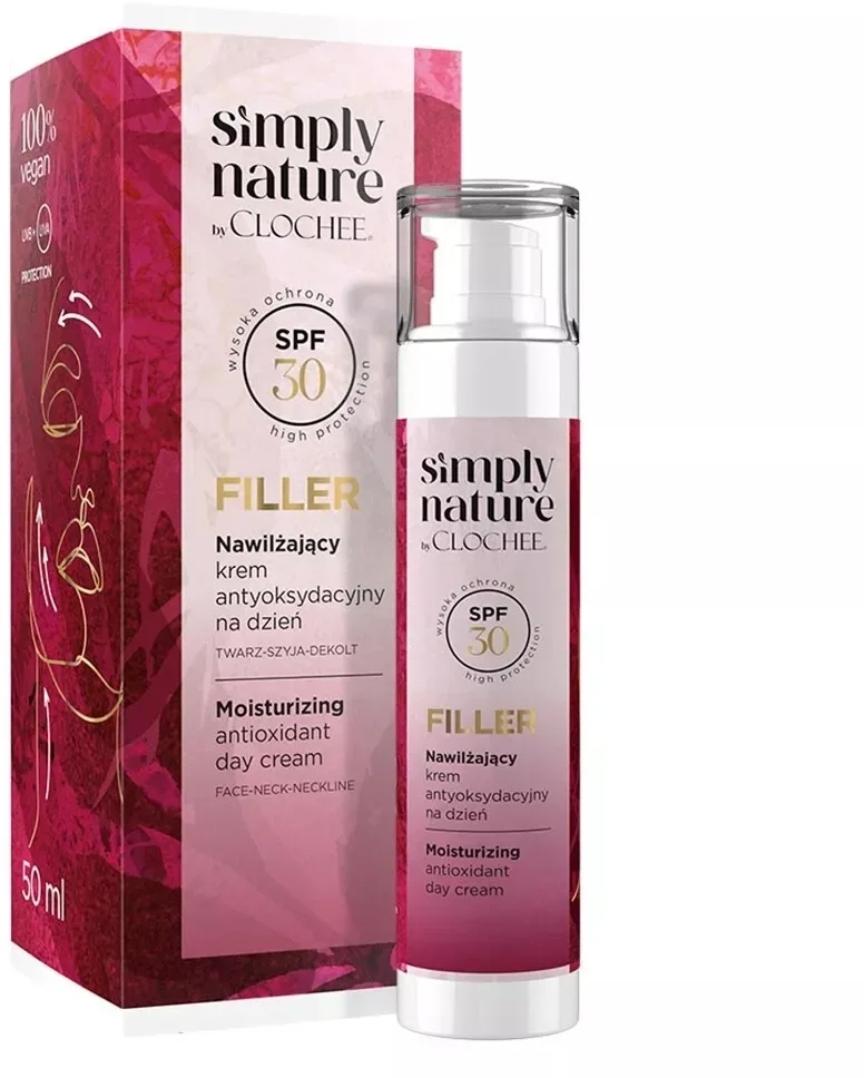 Крем для лица Clochee Simply Nature Filler дневной антиоксидантный SPF 30 50 мл