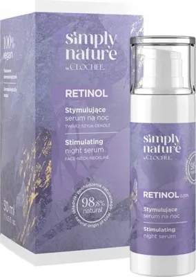 Сыворотка для лица Clochee Simply Nature Filler Retinol Stimulating ночная, с ретинолом, 30 мл