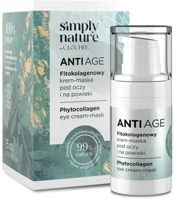 Фитоколлагеновый крем-маска для кожи вокруг глаз Clochee Simply Nature Anti Age 15 мл