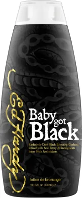 Бронзатор для солярия Ed Hardy Baby Got Black с асаи и гранатом для тёмного загара 300 мл