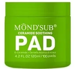 Патчи для лица Mond'Sub Ceramide Soothing Pad успокаивающие, с пантенолом, 100 шт