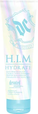Крем для тела после загара Devoted Creations H.I.M Hydrate Daily Body Hydrating Cream мужской, с витаминами и антиоксидантами, 251 мл