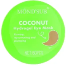 Патчи под глаза Mond'Sub Coconut Hydrogel Eye Mask гидрогелевые, с кокосом, 60 шт
