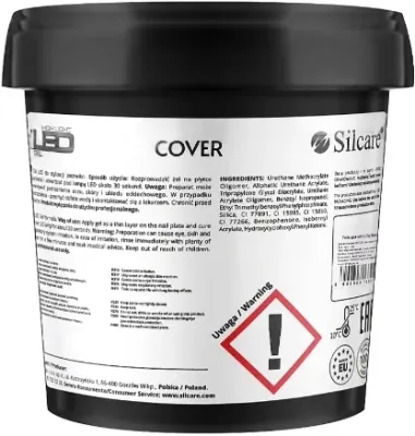 Гель для наращивания ногтей Silcare High Light LED Cover, 1000 г