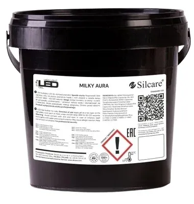 Гель для наращивания ногтей Silcare High Light LED Milky Aura, 1000 г