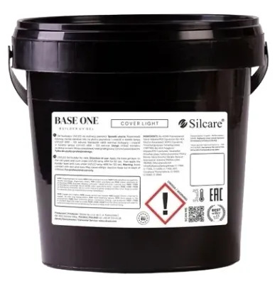 Гель для наращивания ногтей Silcare Base One Builder UV Gel Cover Light TPO Free HEMA Free, бежевый, самовыравнивающийся, 1000 г