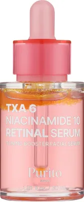 Purito Seoul TXA 6 Niacinamide 10 Retinal Serum сыворотка для лица против пигментации с транексамовой кислотой, ниацинамидом и ретиналем 30 мл