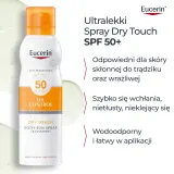 Спрей для тела Eucerin Sun Oil Control Dry Touch SPF50 прозрачный солнцезащитный матирующий 200 мл — фото 7